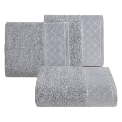 FROTÉ RUČNÍK MARTHA 50X90 CM STŘÍBRNÁ