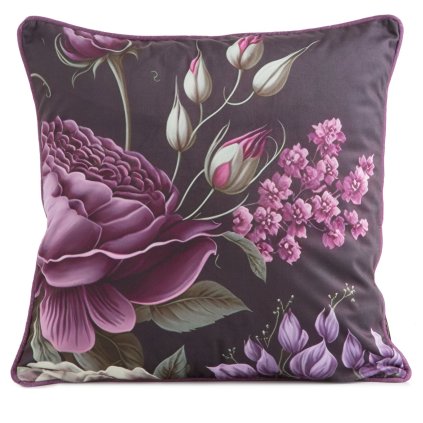 DEKORAČNÍ POVLAK NA POLŠTÁŘ VELVET 120 45X45 CM KVĚTY
