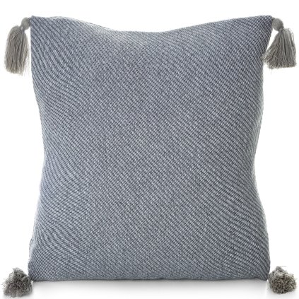 DEKORAČNÍ POVLAK NA POLŠTÁŘ POLY 06 45X45 CM STŘÍBRNÁ