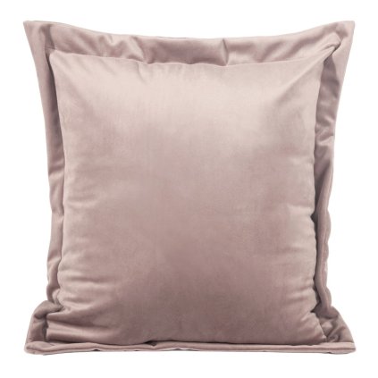 DEKORAČNÍ POVLAK NA POLŠTÁŘ RIA 45X45 CM PÚDROVĚ RŮŽOVÁ