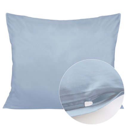 poszewka satyna bawelna niebieski 009 50x70