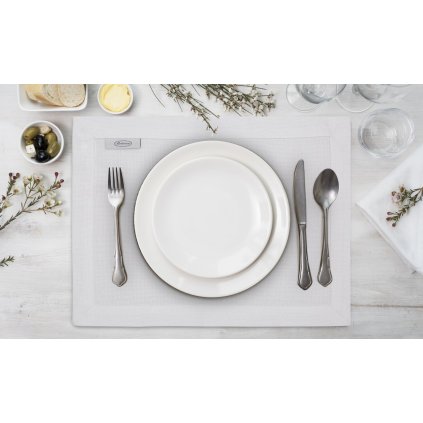 SADA 4 KS PROSTÍRÁNÍ NA STŮL BIANCA2 30X40 CM BÍLÁ