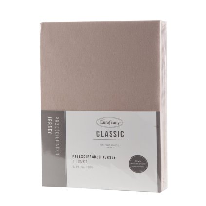 JERSEY PROSTĚRADLO 140X200 CM, VÝŠKA 30 CM BÉŽOVÉ