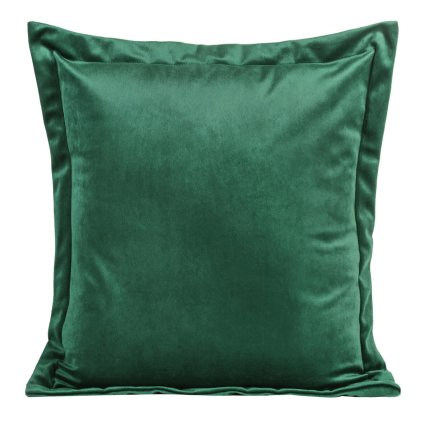 DEKORAČNÍ POVLAK NA POLŠTÁŘ RIA 45X45 CM TMAVĚZELENÁ