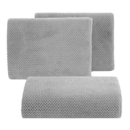 RYCHLESCHNOUCÍ RUČNÍK Z MIKROVLÁKNA ZOE1 50X90 CM STŘÍBRNÁ