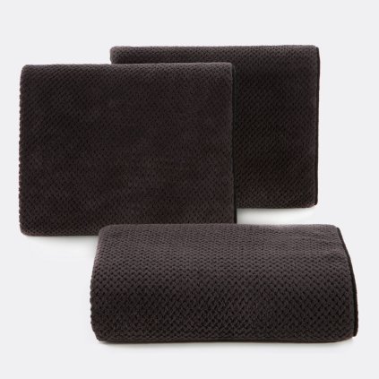 RYCHLESCHNOUCÍ RUČNÍK Z MIKROVLÁKNA ZOE1 70X140 CM ČERNÁ