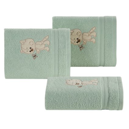 DĚTSKÝ BAVLNĚNÝ RUČNÍK BABY66 100X100 CM MÁTOVÁ