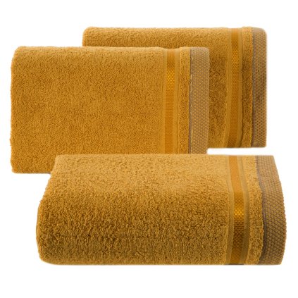 FROTÉ RUČNÍK ABBIE 30X50 CM TMAVĚŽLUTÁ