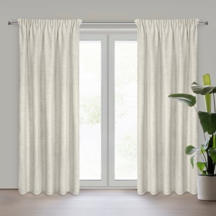 ZÁVĚS NA PÁSCE ROSI 140X270 CM TMAVĚBÉŽOVÁ