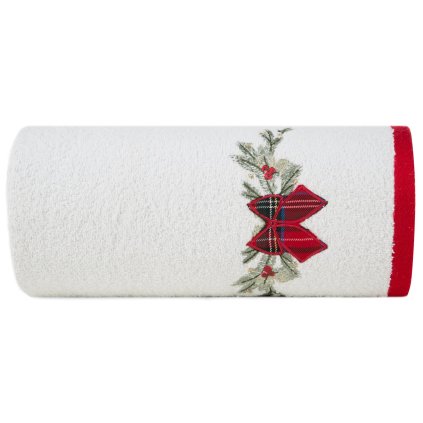 VÁNOČNÍ BAVLNĚNÝ RUČNÍK BLISS SADA 6KS 50X90 CM BÍLÁ