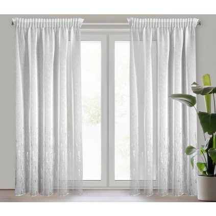 ZÁCLONA NA PÁSCE LINZI 140X250 CM VZOROVANÁ