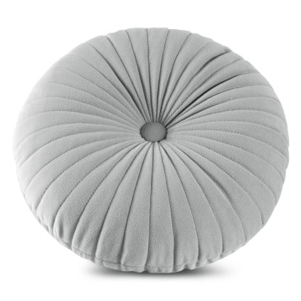DEKORAČNÍ POLŠTÁŘ VELVET68 (FI) 40 CM STŘÍBRNÁ