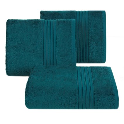 BAVLNĚNÝ RUČNÍK AURA 50X90 CM TMAVĚTYRKYSOVÁ