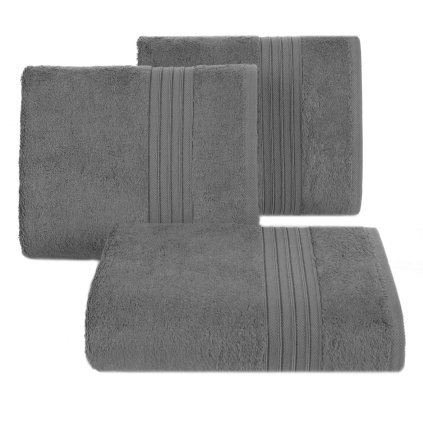 BAVLNĚNÝ RUČNÍK AURA 50X90 CM TMAVĚŠEDÁ