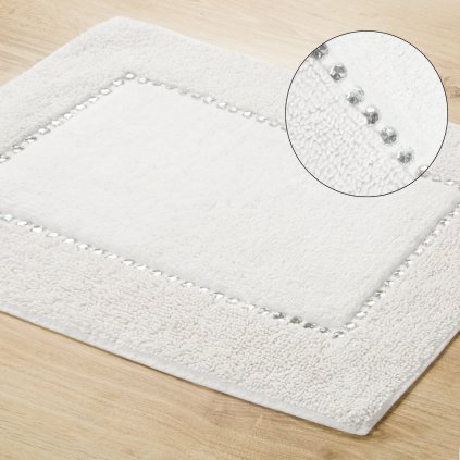 PŘEDLOŽKA DO KOUPELNY CHIC 50X70 CM BÍLÁ