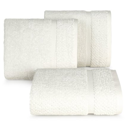 BAVLNĚNÝ RUČNÍK VILIA 50X90 CM KRÉMOVÁ