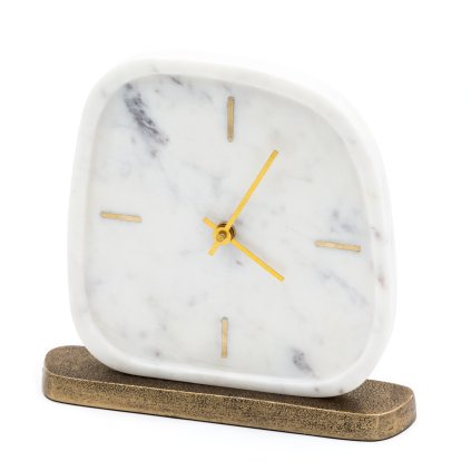 DEKORAČNÍ HODINY 303 SADA 4KS 24X5X22 CM BÍLÁ