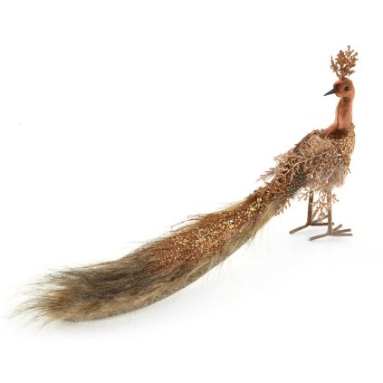 DEKORAČNÍ FIGURKA PEA 45X20 CM HNĚDÁ
