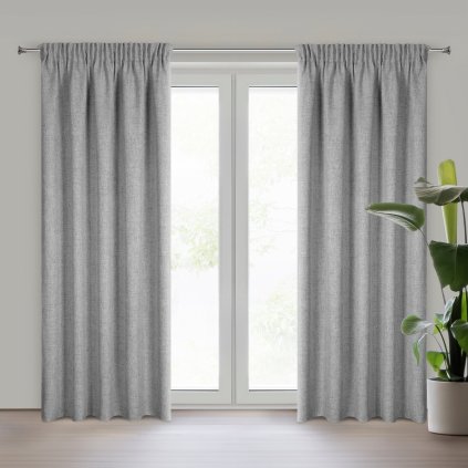 ZÁVĚS NA PÁSCE JULA2 140X270 CM STŘÍBRNÁ