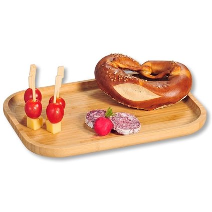 Dřevěný servírovací tác Kira, 30,5x20 cm
