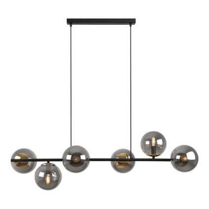 lampa wiszaca siena sufitowa zyrandol do kuchni i salonu czarno zloty grafitowe kule loft 6xe14