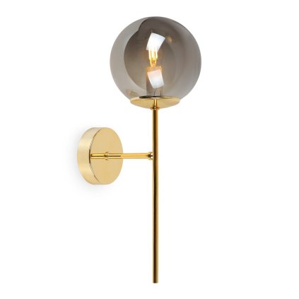 kinkiet scienny sufitowy siena zlota lampa do kuchni salonu sypialni grafitowe szklo styl loftowy