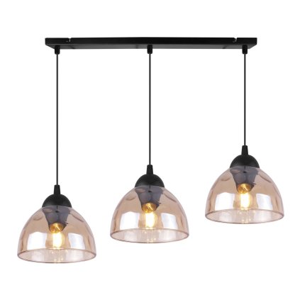 lampa wiszaca venice sufitowa miodowe szklane klosze w ksztalcie polkuli nad stol i wyspe