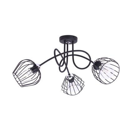 stylowa lampa sufitowa loft chromowana