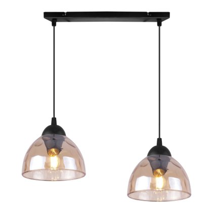 lampa wiszaca venice sufitowa podwojny zyrandol do kuchni salonu jadalni szklane klosze