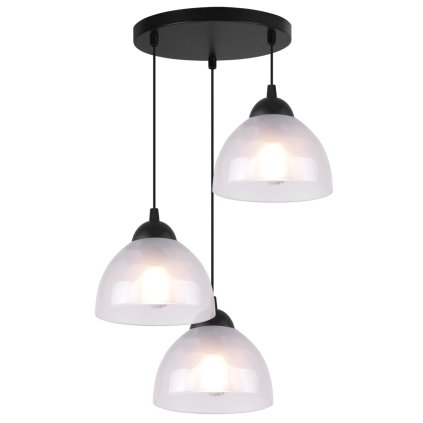 lampa sufitowa venice wiszaca zyrandol loft z bialymi mlecznymi kloszami ze szkla