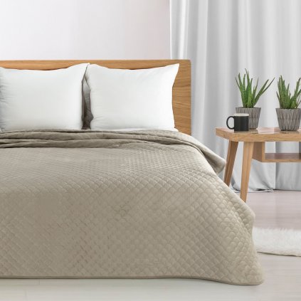 PŘEHOZ NA POSTEL ARIEL 170X210 CM BÉŽOVÝ