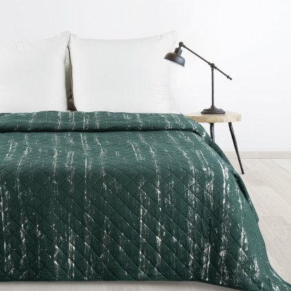 PŘEHOZ NA POSTEL BLINK1 200X220 CM TMAVĚZELENÝ