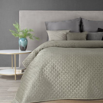 PŘEHOZ NA POSTEL DIMON 200X220 CM STŘÍBRNÝ