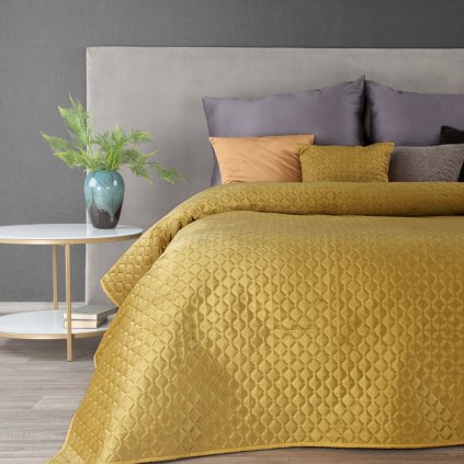 PŘEHOZ NA POSTEL DIMON 200X220 CM MĚDOVÝ