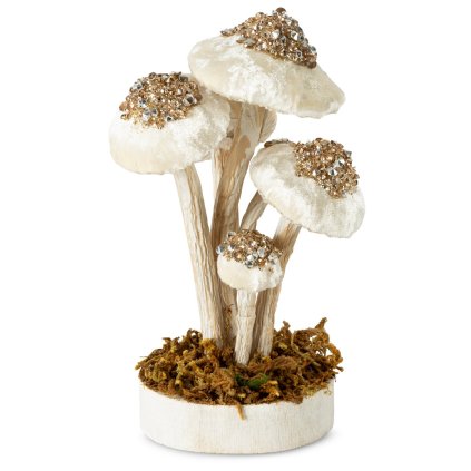 DEKORAČNÍ FIGURKA MUSHROOM SADA 2KS 12X20 CM VÍCEBAREVNÁ