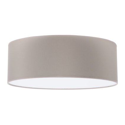 lampa sufitowa typu plafon gaja oliwkowy braz okragly abazur 40cm natynkowy do sypialni pokoju