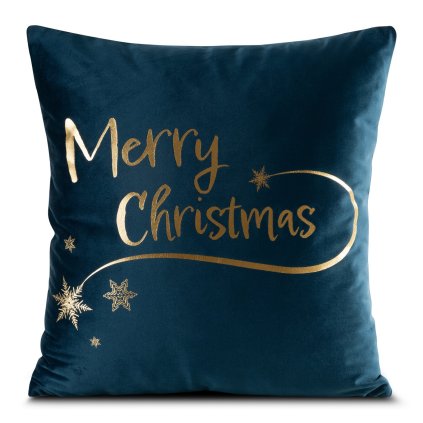 VÁNOČNÍ DEKORAČNÍ POVLAK NA POLŠTÁŘ JOY2 45X45 CM VZOROVANÁ