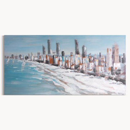 RUČNĚ MALOVANÝ OBRAZ 654 140X70 CM