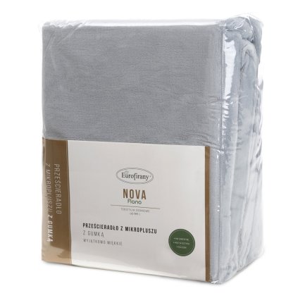 FLEECOVÉ PROSTĚRADLO FLANO 200X220 CM STŘÍBRNÁ