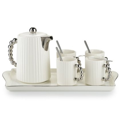 5907600440753 serwis kawowy luca silver white 6 el