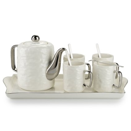 5907600440777 serwis kawowy selena silver white 6 el