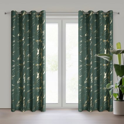 ZÁVĚS NA KROUŽCÍCH LANI 140X250 CM VZOROVANÁ