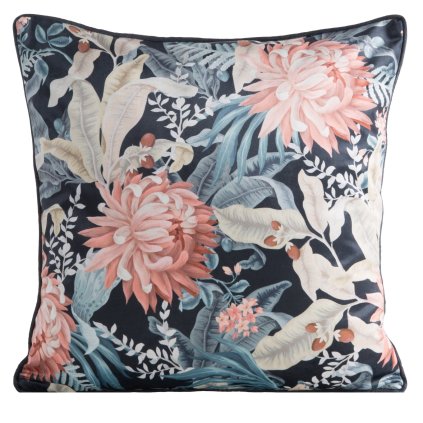 DEKORAČNÍ POVLAK NA POLŠTÁŘ VELVET113 45X45 CM KVĚTY