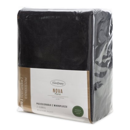 FLEECOVÉ PROSTĚRADLO FLANO 140X200 CM ČERNÁ