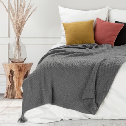 DEKA PLED 3 130X170 CM ŠEDÁ