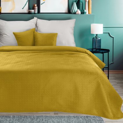 PŘEHOZ NA POSTEL LUIZ5 170X210 CM HOŘČICOVÝ