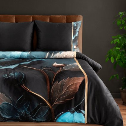 MAKOSATENOVÉ POVLEČENÍ MING12 160X200 CM, 2 KS 70X80 CM VZOROVANÉ