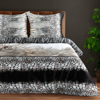 MAKOSATENOVÉ POVLEČENÍ EVA17 200X220 CM, 2 KS 70X80 CM VZOROVANÉ