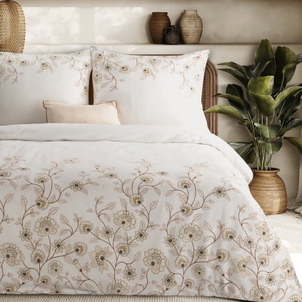 SATÉNOVÉ POVLEČENÍ SPRING44 140X200 CM, 1 KS 70X80 CM KVĚTY