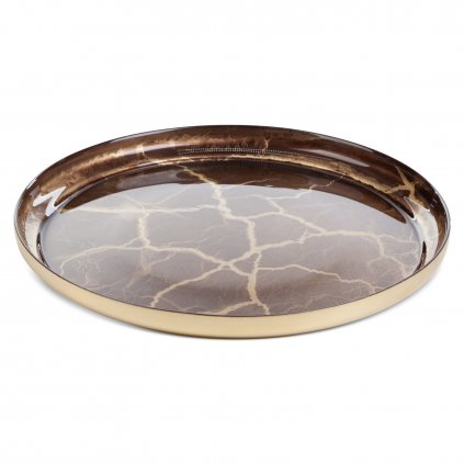 SKLENĚNÝ DEKORAČNÍ TALÍŘ SUZI (03)